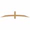 Ekena Millwork Bellingham Timber Gable Bracket, Western Red Cedar, 72"W x 15"H x 3 1/2"D x 3 1/2"F, 5/12 Pitch GBW072X15X0404BEL00SWR - alternate 1